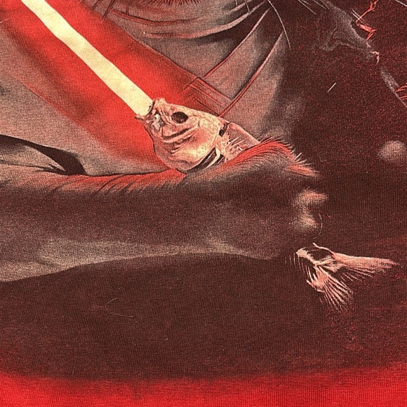 The Mountain Star Wars Theme Cat Red Tie-Dye Shirt Anakin New Mens 2XL - Picture 5 of 11